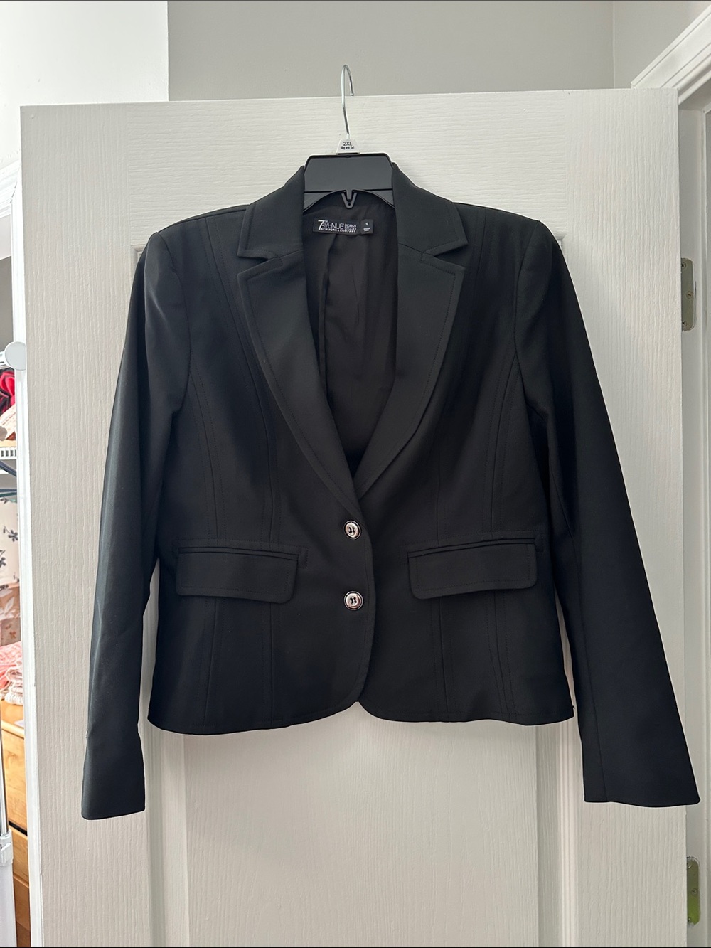 7th Avenue Mew York & Company Black Women's Tailored Blazer Jacket